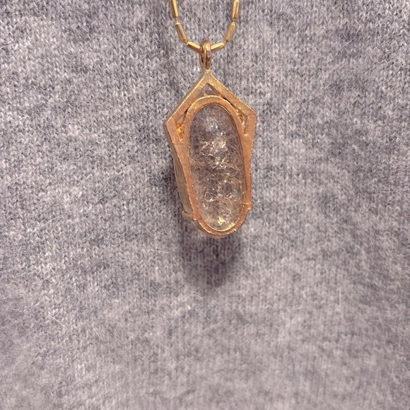 NWT [Vince Camuto] Iridescent Gemstone Dual Strand Gold Chain Pendant Necklace - Picture 8 of 10